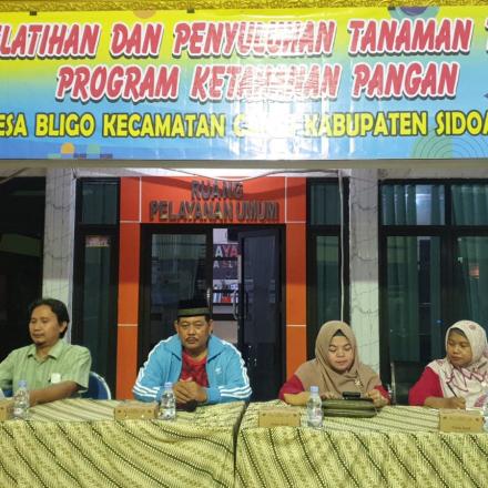 Pelatihan & Penyuluhan Tanaman Toga Program Ketahanan Pangan Desa Bligo Kecamatan Candi Kab. Sda